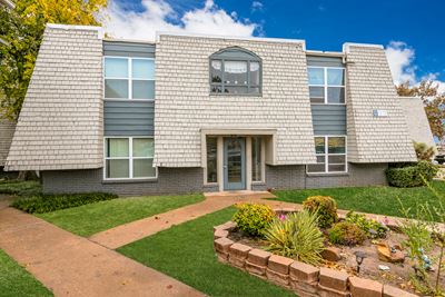 Exterior image of a building and courtyard